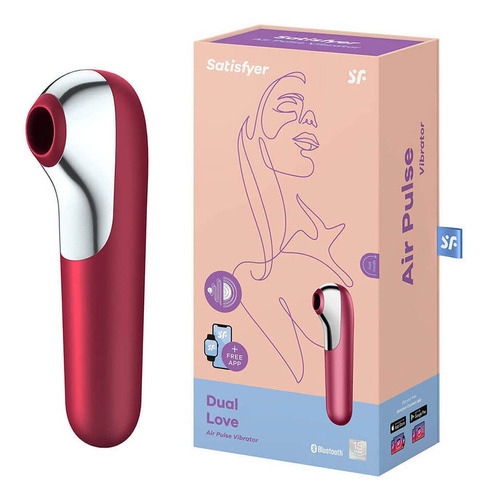 Satisfyer Dual Love - Vibrador Con Vibración Y Succión, Color Rosa Oscuro