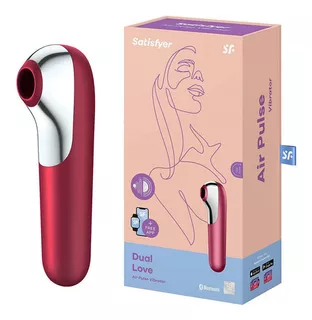 Satisfyer Dual Love - Vibrador con vibración y succión, color rosa oscuro