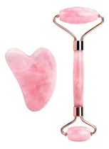 Comprar Spa En Casa  Gua Sha Cuarzo + Rodillo De Jade - Yoga Facial