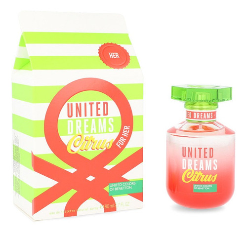 Perfume United Dreams Citrus Dama 80 Ml Edt  