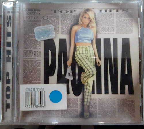 Paulina. Top Hits. Cd Original Usado. Qqg. Ag Pb.