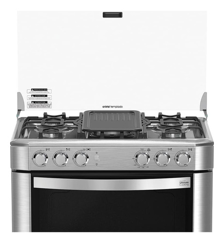 Cocina De Piso A Gas 76cm Inox Mabe Cmp7628fx0 Inox