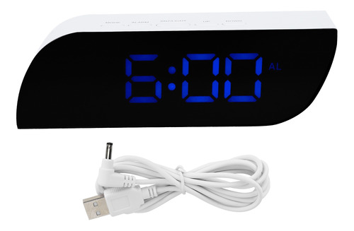 Reloj De Luz Nocturna Led Digital 12/24 Horas Conversión