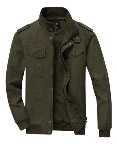 Chaqueta Para Hombre Con Cuello De Pie, Trabajo, Uniforme