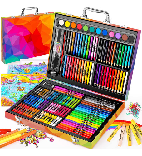 Kit De Arte Con 183 Pinturas Para Niños Y Adolescentes Crayo