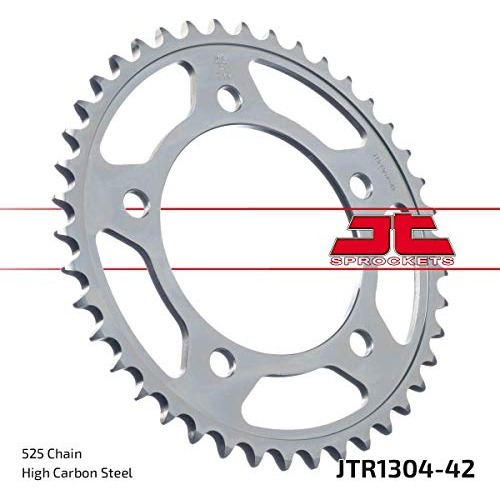 Jtr1304.42 Corona Trasera De 42 Dientes De Acero, Negro