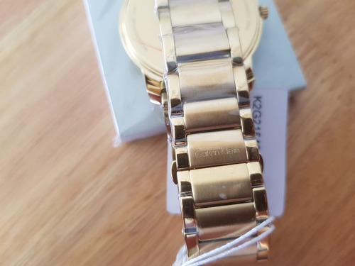 Reloj Calvin Klein City K2g21546 Hombre Dorado Entrega Ya