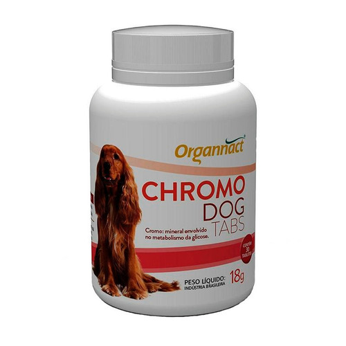 Suplemento Alimentar Organnact Chromo Dog Tabs  30 Tabletes