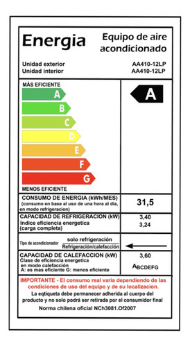 Aire Acondicionado Inverter Ika 18.000 Btu