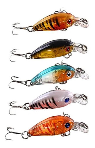 Señuelo Para Peces De Mar, Mxfsl-002, 2pzas, 4x2cm, Color Al