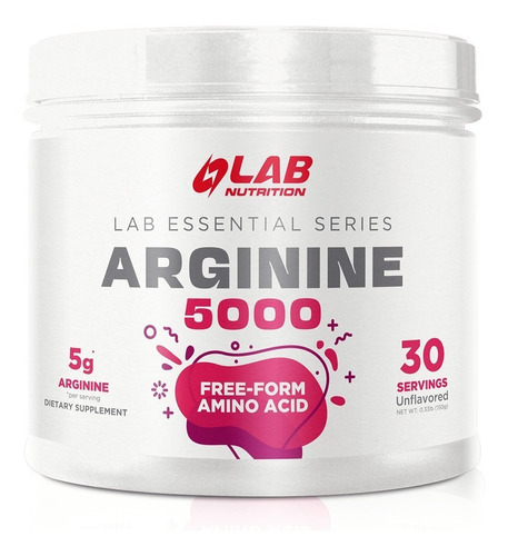 Imagen 1 de 2 de Arginine 5000 Lab Nutrition 30servings