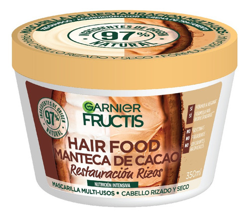 Mascarilla Fructis Hair Food Cacao 350 ml