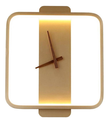 . Moderno Reloj De Pared Silencioso Lámpara Led Arte De .