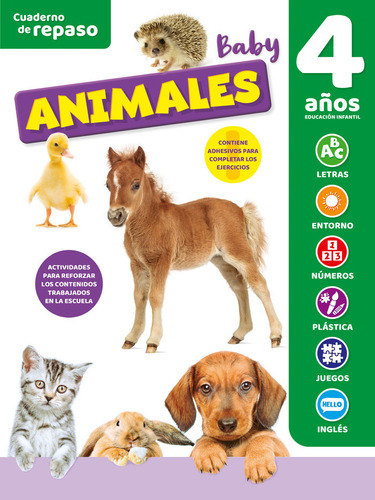 Cuaderno Tematico Luminiscente 4 Años Animales Bab - Aa,vv