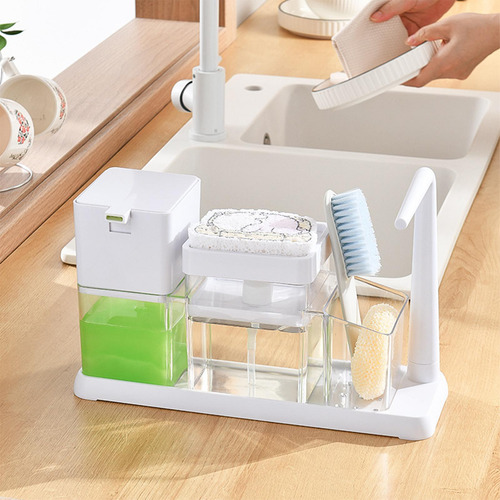 Dispensador De Jabón Para Platos Organizador De Soporte De