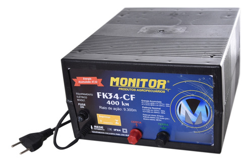 Eletrificador De Cerca Rural Fk34-cf 400 Km Monitor Bivolt