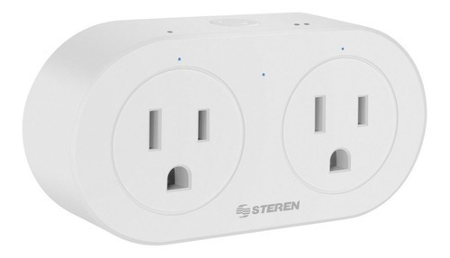 Doble Enchufe Wifi Alexa Google Smart Plug Steren Shome-130 Color Blanco