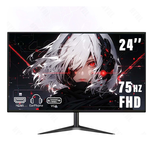 Monitor Para Juegos Resolución Full Hd 24 75 Hz Negro Sin Ma