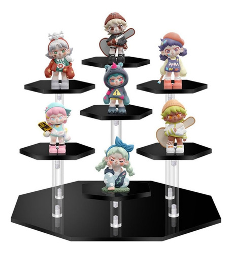 Expositor Acrílico De 7 Niveles Para Figuras Funko Pop, Coun