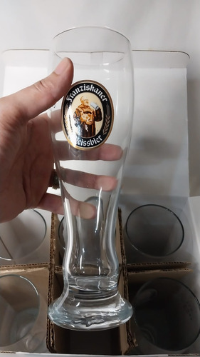 Vaso Pinta De Cerveza Franziskaner Weissbier De Colección Transparente