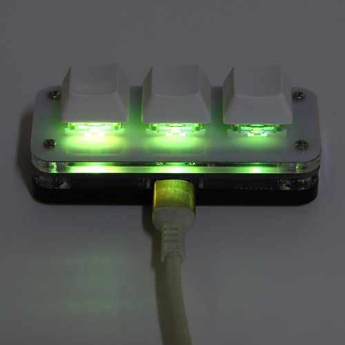 Mini Teclado Usb De 3 Teclas, Macro Programável Para Jogos M