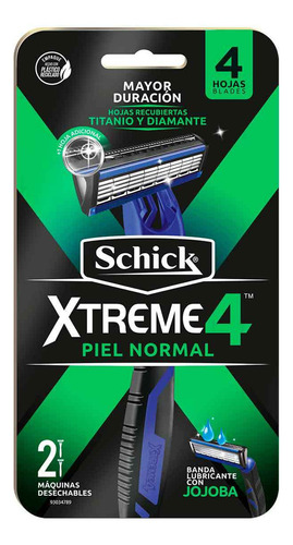 Rastrillo Desechable Schick hombre Xtreme 4 2 unidades