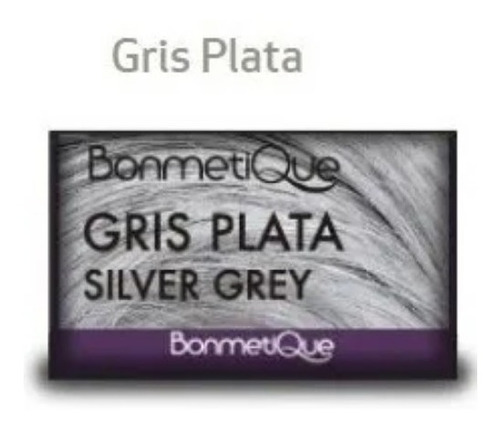 Tintura Bonmetique Gris Plata Pomo 50 Gr + Oxid