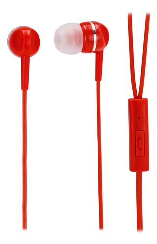 Audífonos Motorola Earbuds 105 Manos Libres Jack 3.5 Rojo