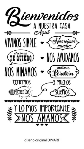 Vinilos Decorativos Pared  Frases Unicas! De 1,20 M