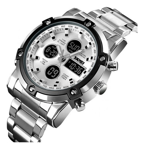 Imagen 2 de 6 de Reloj Hombre Skmei 1389 Crono - Alarma Fecha - Dist. Oficial