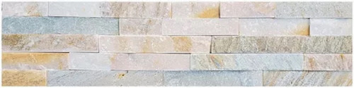 Revestimiento Pared Placa Natural De Piedra Mix 15x60 Caja