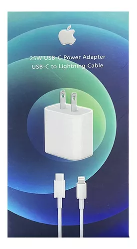 Cargador iPhone 25W Completo Tipo C Lightning