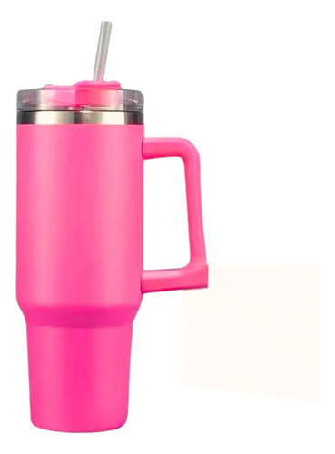 Copo Termico Virginia Inox Para Carro/academia/cerveja 1200l Rosa Vermelha