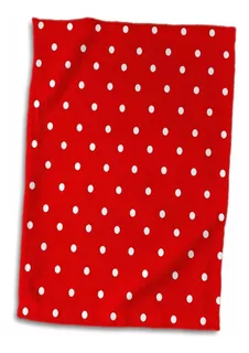 3d Rose Red And White Polka Pattern-small Minnie Dots-s...