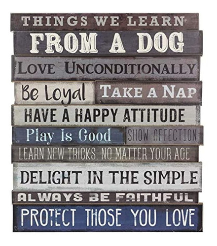 Youns Inc Wood 3d Dog Wall Sign, Multi