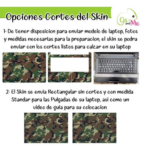 Skin Autoadhesivo Modelos Video Juegos Laptop + Instalacion