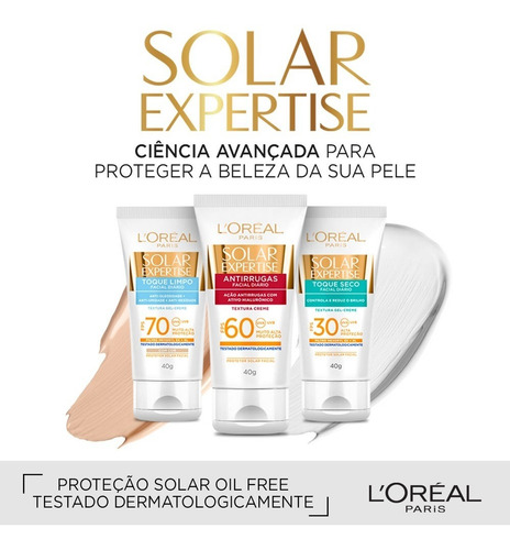 Protetor Solar Antirrugas Invisível Fps 60 40g L'oréal