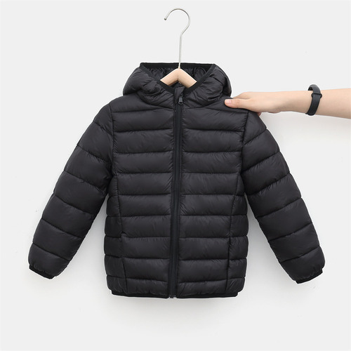 Chaqueta De Plumón Ligera Para Niños Y Niñas Con Capucha