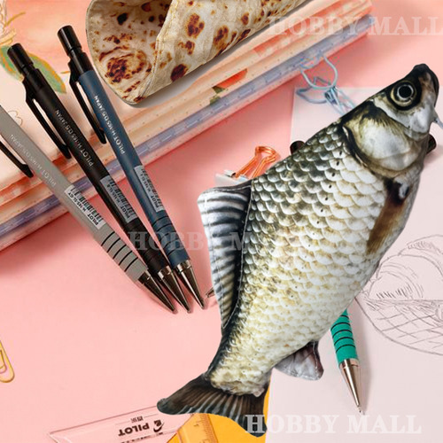 Lapicera Pez Bolsa+tortilla Harina Estuche Lapicero 2 Piezas