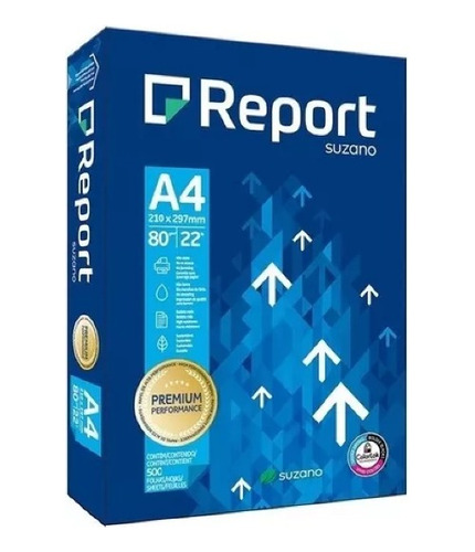 Resma Papel Report A4 80gr Premium X 500 Hojas 