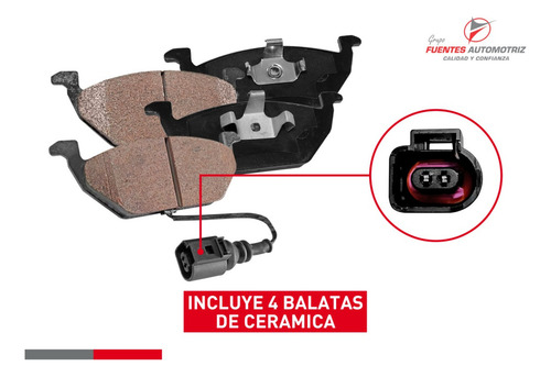 Jgo Pastillas Freno Delanteras Para Vw Cross Fox 1.6 De 2017