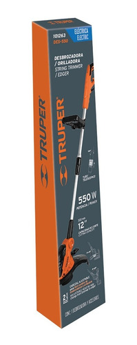 Desbrozadora Y Orilladora Eléctrica 550 W Con 2 Repuestos