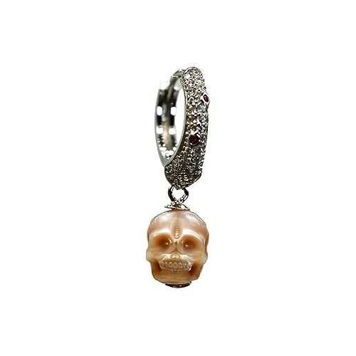 Aretes Góticos De Calavera De Plata