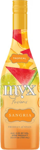 Vino Espumoso Myx Fusion Moscato Y Sangría Tropical 750ml