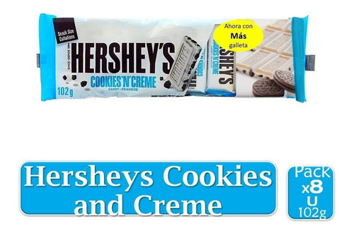 Hershey's Cookies And Creme Pack X - Unidad a $1388