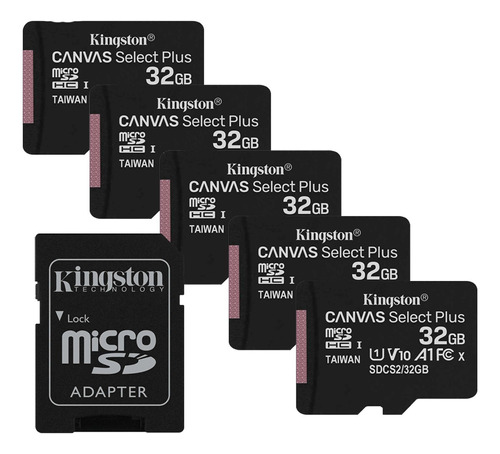 Kit Memoria Microsd + Adaptador Kingston Canvas Select 32gb