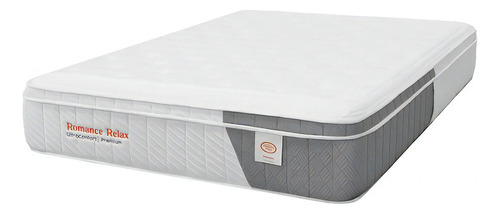 Colchón Sencillo de espuma Romance Relax Ultra Confort + base Sif gris - 120cm x 190cm x 64cm con pillow