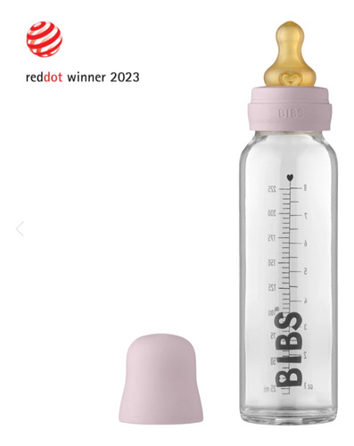 Biberón Bib's  225 Ml Color Blush X 1 Unidad De 225ml