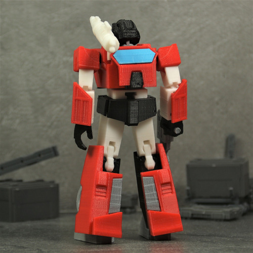 Transformer Sideswipe G1 3d Articulado