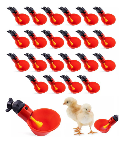 Bebedero Automático Para Codorniz Pollo Gallo 24 Uds